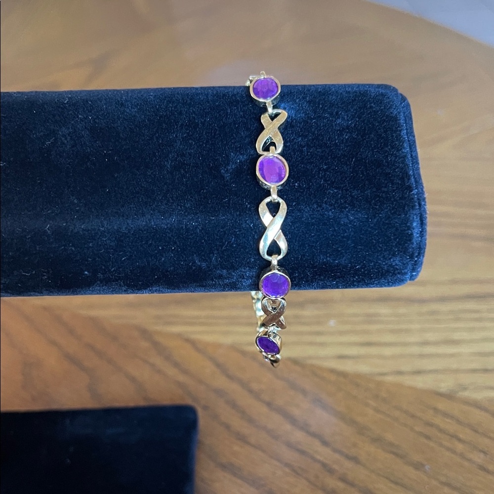 Avon Gold and Pink Bracelet